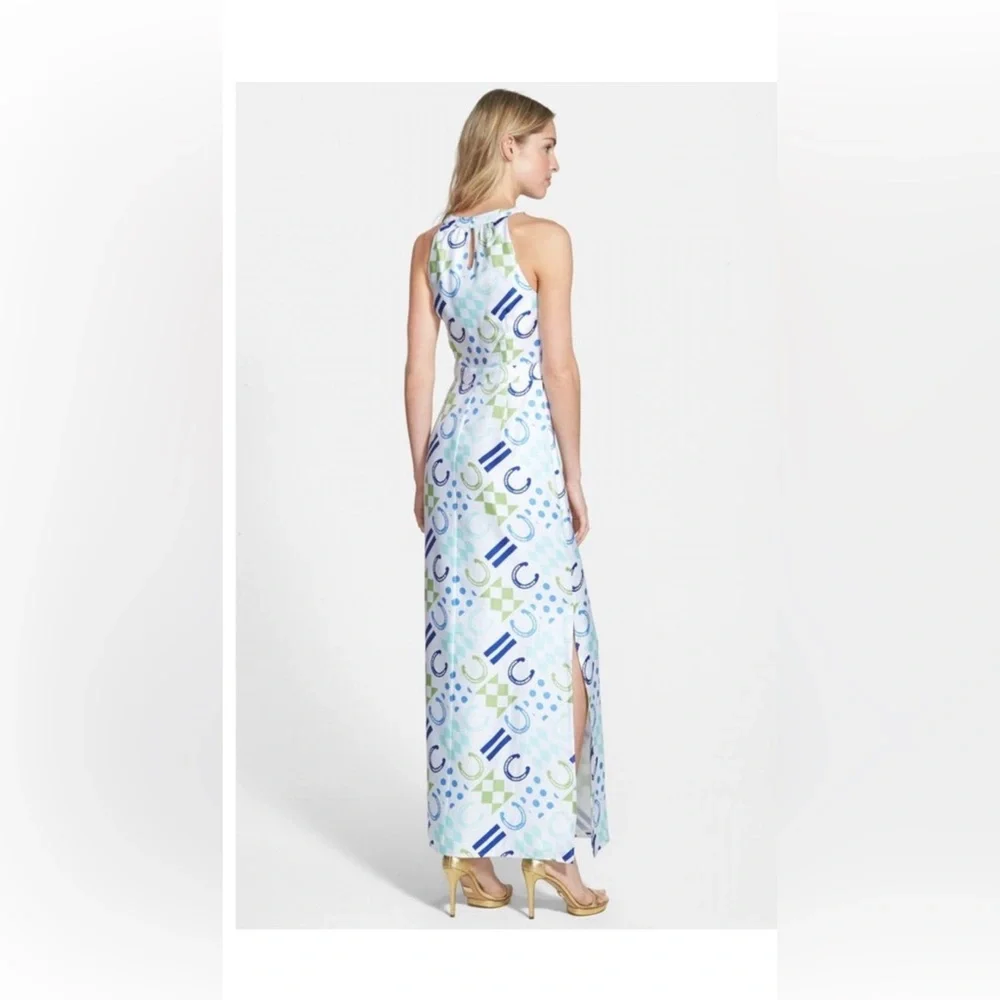* NEW * 🏇 Vineyard Vines Horseshoe Patchwork Lined Kentucky Derby Dress Size 2 - Picture 8 of 16